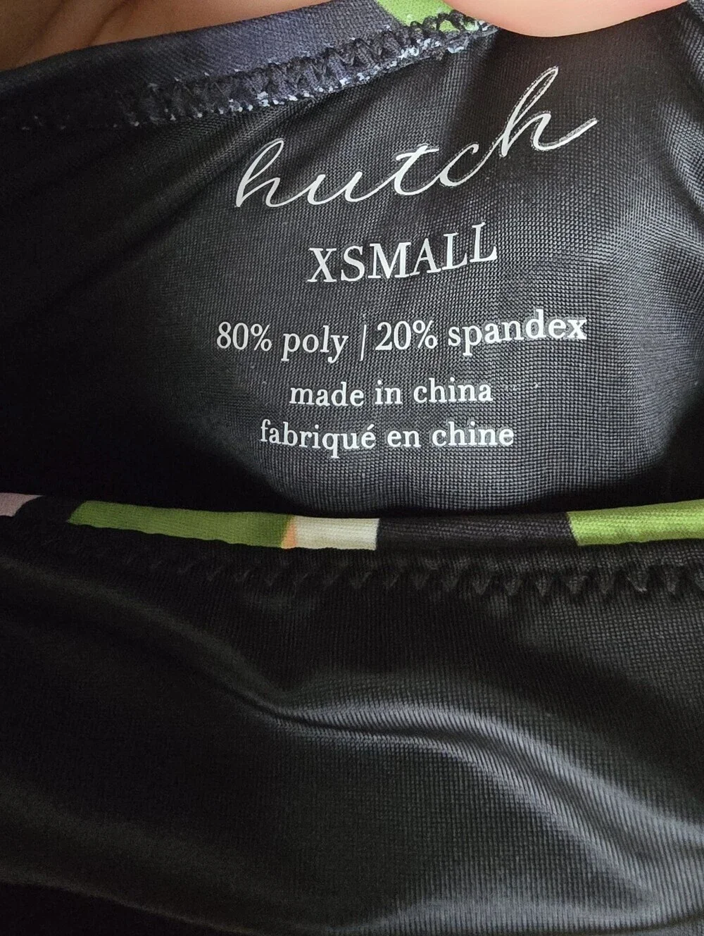 Revolve Hutch NEW Marco Wrap One Piece Swimsuit Green Abstract Swirl SZ XS Beach